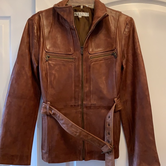 Brown (CED) Leather Jacket great for FALL!! - Picture 4 of 8